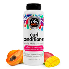 So Cozy Curl Conditioner | For Kids Hair | Softens, Restores Bounce and Shine | No Parabens, Sulfates, Synthetic Colors or Dyes, Sweet-Creme, 10.5 Fl Oz