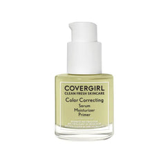 COVERGIRL Clean Fresh Skincare Color Correcting Serum Moisturizer Primer, Redness Neutralizer