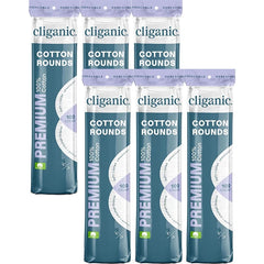 Cliganic Premium Cotton Rounds for Face (300, 600 Count) - Makeup Remover Pads, Hypoallergenic, Lint-Free | 100% Pure Cotton