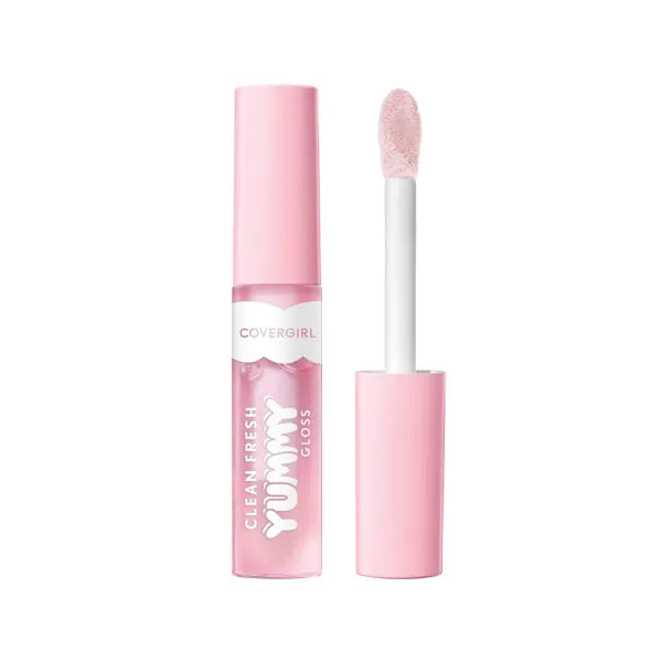 COVERGIRL Clean Fresh Yummy & Yummy Plumper Lip Gloss, Sheer, Natural Scents, Vegan Formula