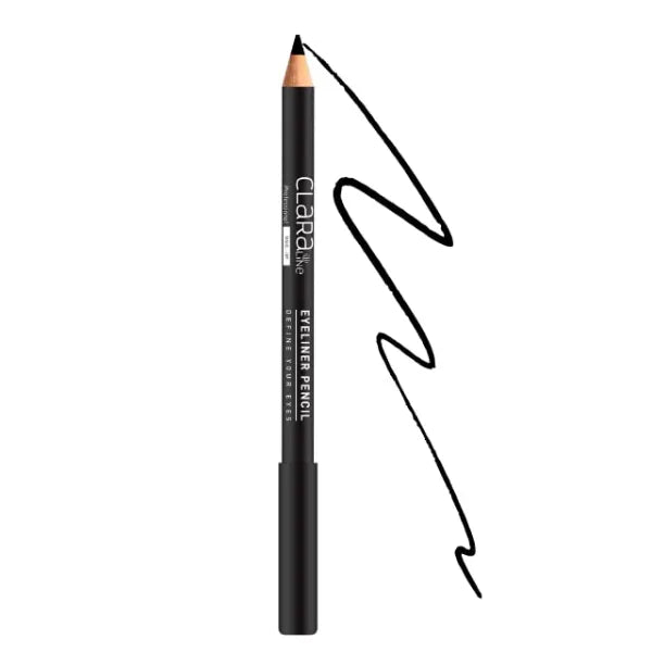 Claraline Long Lasting Sharpenable Eyeliner Pencil, Vegan & Cruelty Free, Highly Pigmented, Intense and Vibrant Colors, Smooth Soft Gliding for Girl & Women