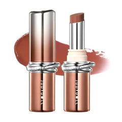 JUDYDOLL PDRN Stay Shine Lipstick, Nourishing with Salmon Dna Serum & 80% Rose Collagen Essence,Dual-Layer Color Lock, Transfer-Resistant, Long Wear, Nude Color
