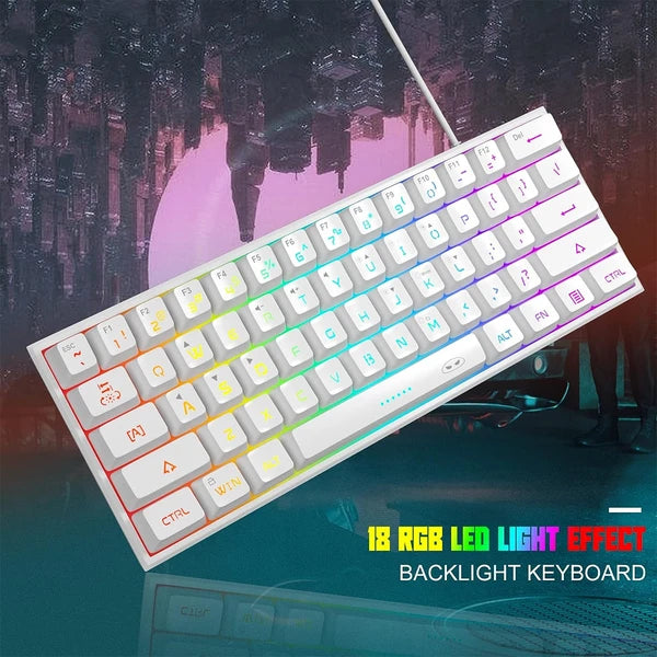 MageGee TS91 Wired Membrane RGB Gaming Keyboard