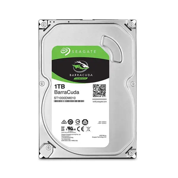 Seagate BarraCuda 1TB Internal HDD 3.5-inch (ST1000DM010)