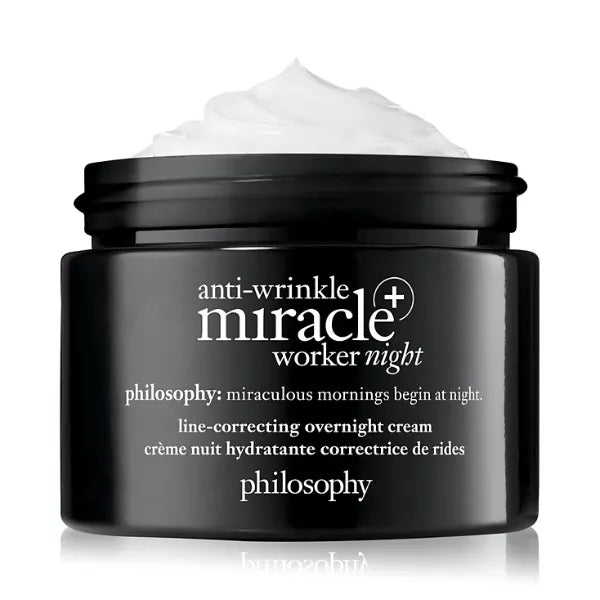 Philosophy Anti-Wrinkle Miracle Worker+ Line-Correcting Overnight Cream, 2-oz.