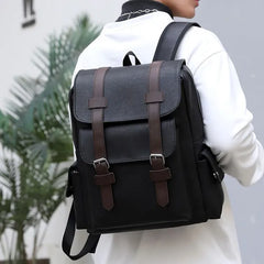 Quarryuo 15.6-inch Laptop Backpack for Men & Women – Stylish Casual Daypack for College, Work, and Travel, Black
