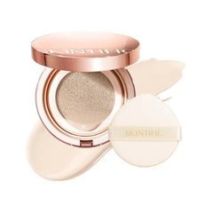 SKINTIFIC Full Coverage Cushion Foundation – Satin Glow, Oil-Control & Waterproof, Buildable Coverage for All Skin Types (25 Shades Collection)
