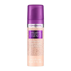 Covergirl Simply Ageless Skin Perfector Essence Foundation, Tinted Skincare Makeup Hybrid, Sheer Tint, Radiant Finish, Glowy Finish, Vegan Formula