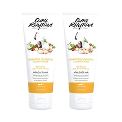 Curl Rhythm Hydrating Cleanser Conditioner - Co-wash with Shea, Marula, and Coconut - Curly Hair Conditioner - Removes Dirt and Buildup