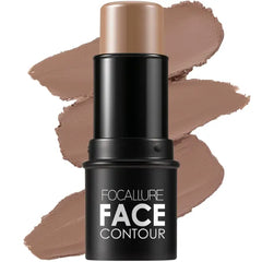 FOCALLURE Cream Contour Stick, Matte Bronzer Stick, Professional Face Shaping & Contouring Stick Makeup, Easy to Apply with Buildable Coverage, Long Lasting & Sweatproof