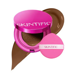 SKINTIFIC Cover Glow & Pink Glow Cushion Foundation Collection – Natural Radiant & Glow Finish, Medium-to-High Buildable Coverage, Multiple Shades Range