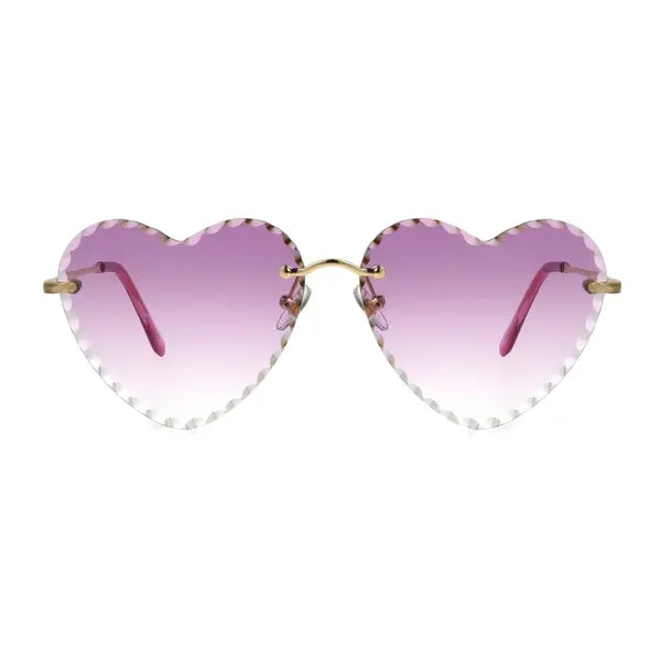 Foster Grant Women's Heart-Shaped Fashion Sunglasses Rose Gold