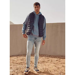 Plain Puffer Gilet - Blue