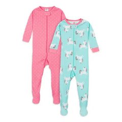 Gerber Baby & Toddler Neutral Snug Fit Footed Cotton Pajamas