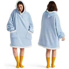 Bedsure Blanket Hoodie, Wearable Blanket for Adults & Kids as Gifts for Women Men, Mothers Day Hoodie Gifts for Mom Birthday, Ultra Violet, Standard