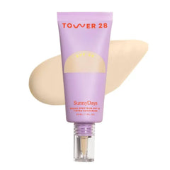 Tower 28 SunnyDays SPF 30 Tinted Moisturizer - 2-in-1 Buildable Coverage Foundation + Mineral Sunscreen for Face - Zinc Oxide, Aloe & Prickly Pear for Sensitive Skin