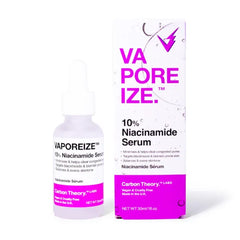 Carbon Theory VaPOREize Niacinamide and Zinc Face Serum for Blemish Prone Skin, Targets Blackheads and Congested Pores, Helps Smooth and Even Skin Tone 30ml