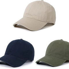 Unisex Cotton Baseball Cap Plain Blank Dad Hat Adjustable Vintage Solid Hat