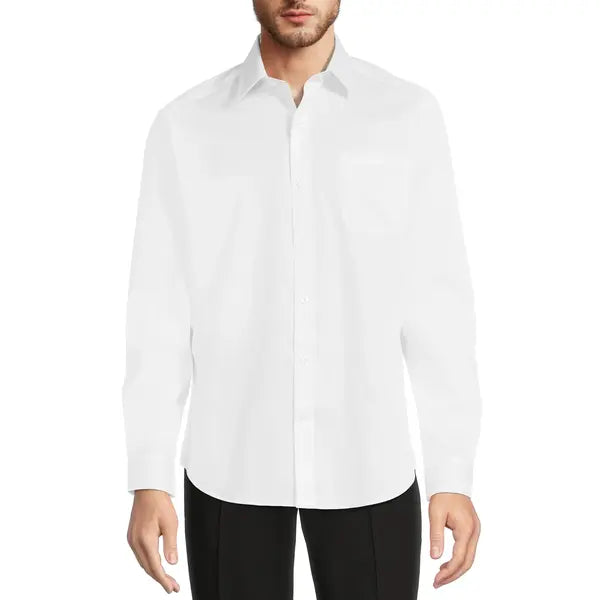 George Men's Classic Dress Shirt with Long Sleeves