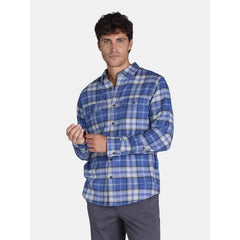George Men's and Big Men's Flannel Shirt with Long Sleeves