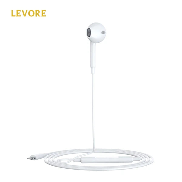 Levore Wired Earphone Mono with Lightning Connector (LEW23-WH)