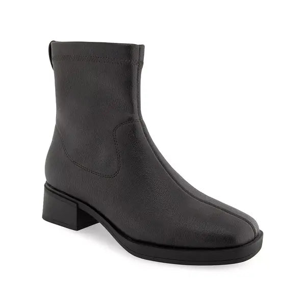 Aerosoles Dazzy Womens Block Heel Booties, Stylish Comfortable Ankle Boots