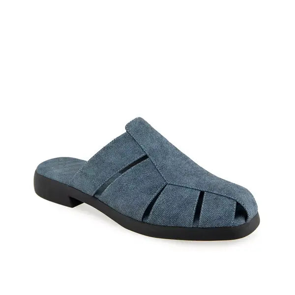 Aerosoles Womens 4Ever Almond Toe Flat Mule, Stylish Comfortable Footwear