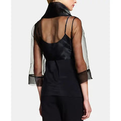 Adrianna Papell Organza Wrap Jacket for Elegant and Refined Occasion Wear