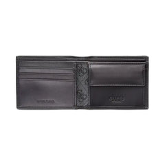 GUESS Men's RFID Slimfold Wallet with Interior Coin Pocket