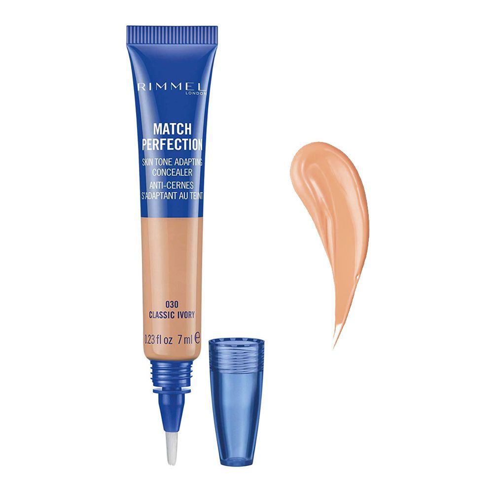 Rimmel Match Perfection Concealer 030 Classic Ivory 7ml - AllurebeautypkRimmel Match Perfection Concealer 030 Classic Ivory 7ml