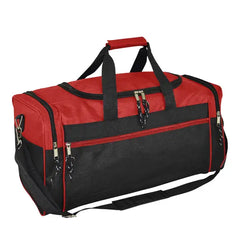 DALIX 21" Blank Sports Duffle Bag Gym Bag Travel Duffel with Adjustable Strap in Purple