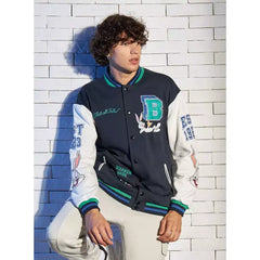 Looney Tunes Print Bomber Jacket - Blue