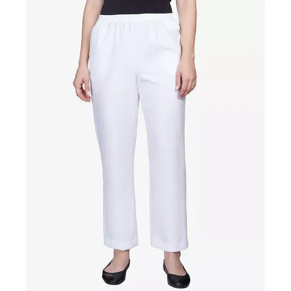 Alfred Dunner Classics Pull On Straight Leg Pants in Petite and Petite Short