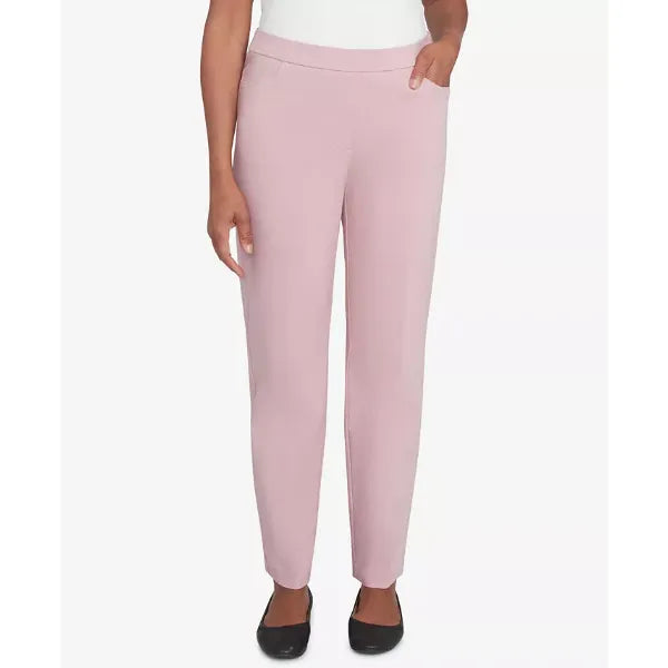 Alfred Dunner Women's Telluride Millennium Faux Fly Front Short Length Pants