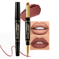 Kaely 2-in-1 Lip Liner & Lipstick Set Kit for Women, Matte Lips Kit with Lip Liner Lip Stains Long Lasting Waterproof 24 Hour Lipstick and Lip Liners Combo Lipliners Pencil Set