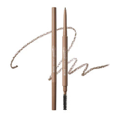 PERIPERA Speedy Skinny Brow, 1.5mm Precise Eyebrow Pencil, Dual-Sided Fine Tip Shades, Define Fills Brow Make up, K Beauty, Korean Make-up
