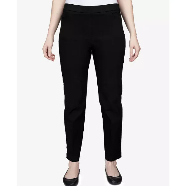 Alfred Dunner Petite Classics Tummy-Control Pull-On Straight-Leg Pants, Petite & Petite Short