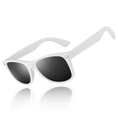 LINVO Classic Retro Polarized Black Sunglasses for Men Women Fishing Driving Hiking