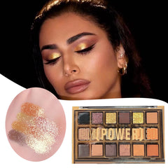 Hunyinhhh Golden 18 Color Eyeshadow With And Finishes Ideal For Beginners And Light Blue Eyeshadow Hudabeauty Glitter Eye Shadow Luxe Cosmetics Eyelash Lift And Tint Ofra Cosmetics Pretty Makeup