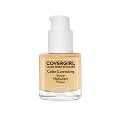 COVERGIRL Clean Fresh Skincare Color Correcting Serum Moisturizer Primer, Redness Neutralizer