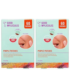 Good Molecules Pimple Patches for Face, Thin Hydrocolloid Acne & Zit Patches, Invisible Under Makeup, Clinically Tested Acne Spot Treatment