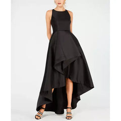 Adrianna Papell High Low Mikado Gown for Sophisticated and Elegant Evening Wear