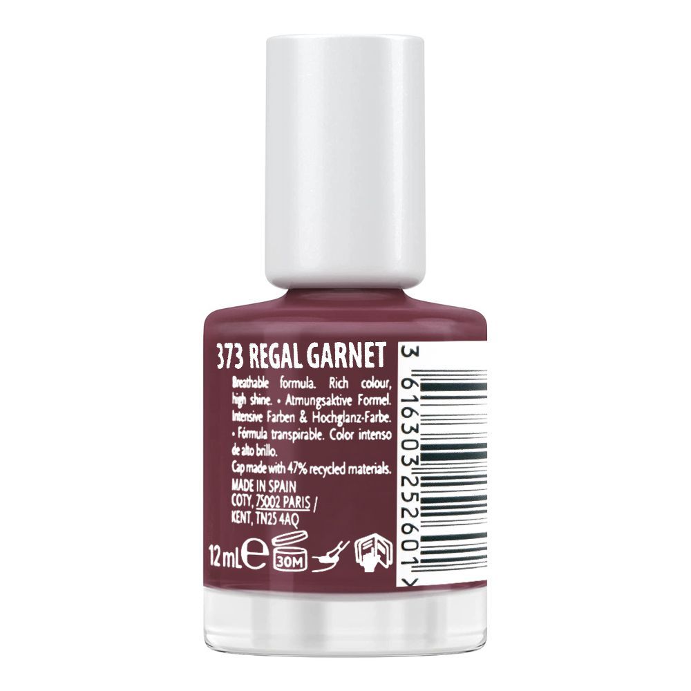 MaxFactor Miracle Pure Nail Paint - 373 Regal Garnet 12Ml - AllurebeautypkMaxFactor Miracle Pure Nail Paint - 373 Regal Garnet 12Ml