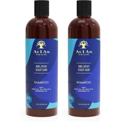 As I Am Dry & Itchy Scalp Care Shampoo 12 oz Cleanses & Moisturizes Olive, Tea Tree & Mint