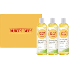 Burt’s Bees Baby Bath & Wash Bundle – Bubble Bath Original + Shampoo & Body Wash Original & Lavender, Tear Free, 98% Natural Origin, 3 Count
