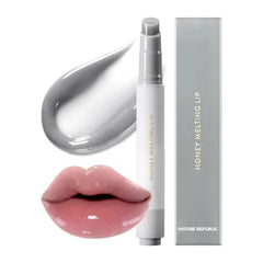 Nature Republic Honey Melting Lip, Soft Lip Stick, Hydrating Gloss, Moisturizing Balms, Sheer Tint, Shine & Nude, Glowy Finish, Korean Make Up
