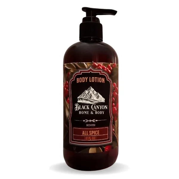 Black Canyon Home and Body All Spice Scented Body Lotion with Lanolin and Jojoba Oil, 12 Oz