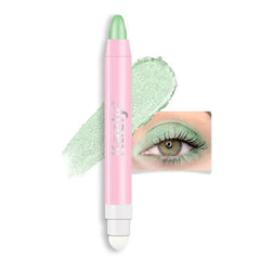 Kaely 2 in 1 Cream Eye Shadow Brightener Sticks for Eyes, Pencil Eyeshadow Applicator Stick Waterproof Pigmented, Eye Shadow Palette Highlighter Makeup