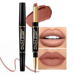 Kaely 2-in-1 Lip Liner & Lipstick Set Kit for Women, Matte Lips Kit with Lip Liner Lip Stains Long Lasting Waterproof 24 Hour Lipstick and Lip Liners Combo Lipliners Pencil Set