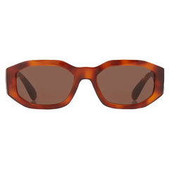 Versace VE 4361 Plastic Unisex Geometric Sunglasses Black 53mm Adult